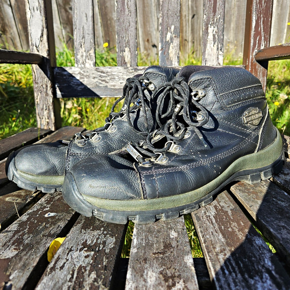 Harley-Davidson Men's Leather Boots Size 10.5 Work/Biker Riding Style